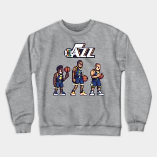 Pixel Utah Jazz Crewneck Sweatshirt